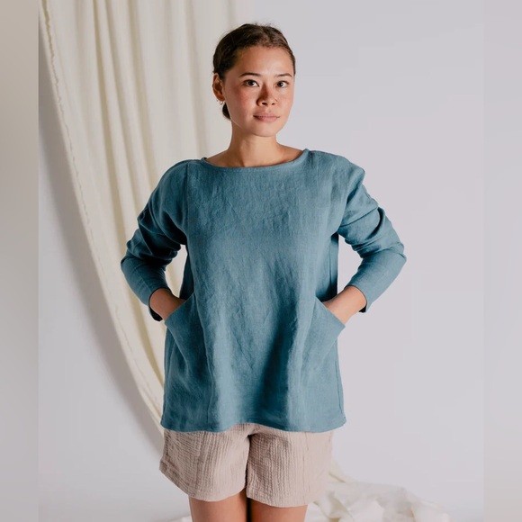 Pamut Apparel | Uma Tunic in Pacific Linen - Picture 1 of 6